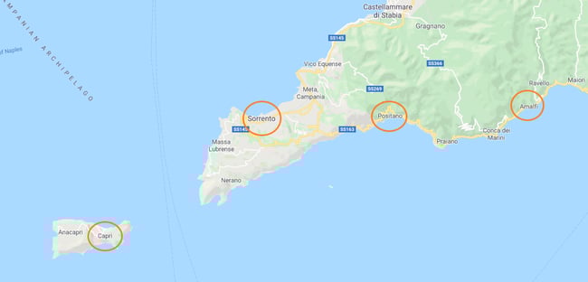 Amalfi Map