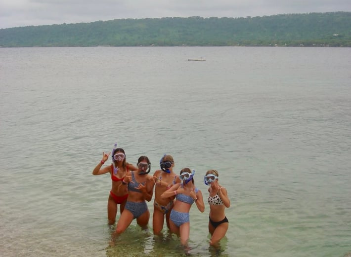 Snorkeling at hideaway island